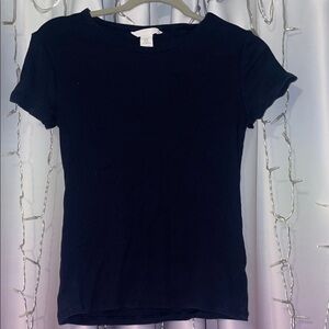 Classic Women's Short Sleeve Crewneck Top - Blue